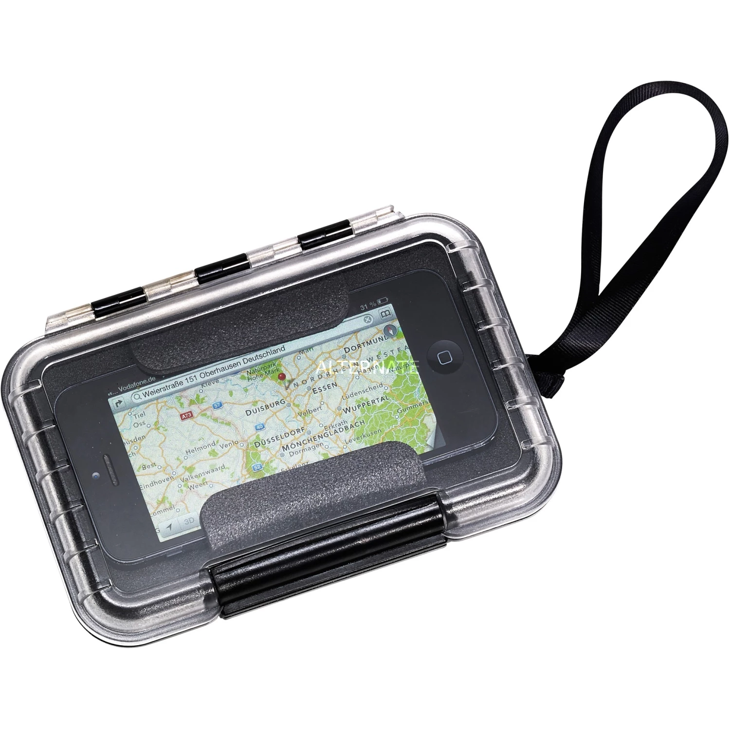 Handy Hüllen B&W Typ 200, Schutzhülle (schwarz/transparent, Transparenter Deckel) – Bild 4