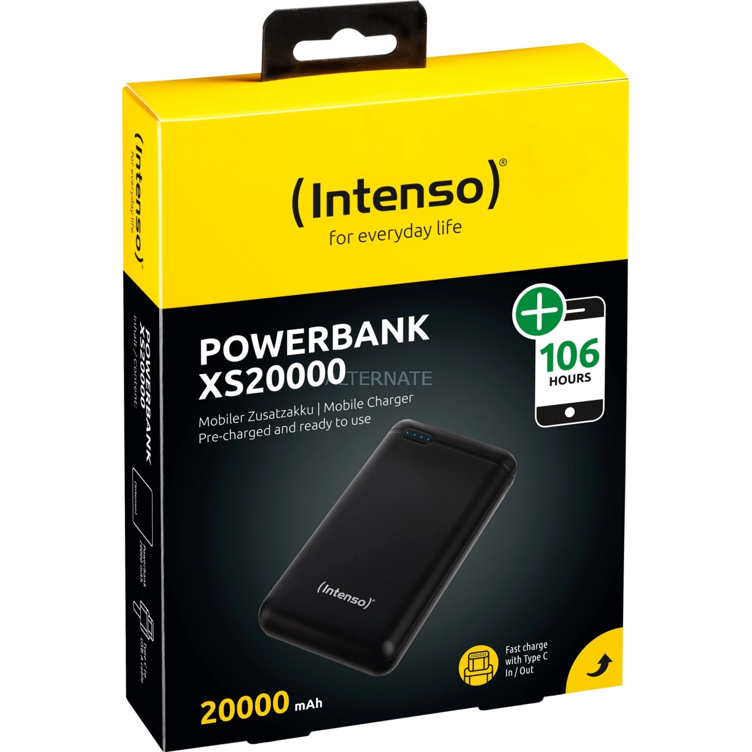 Powerbanks Intenso XS20000, Powerbank (schwarz, 20000 MAh) – Bild 5