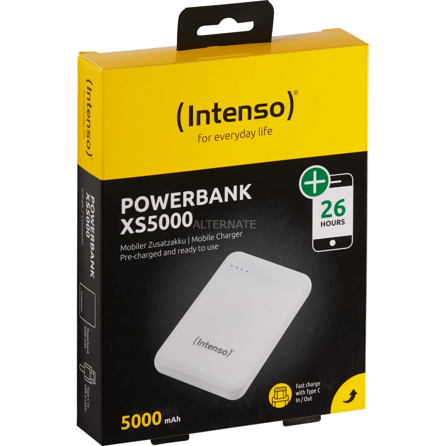 Powerbanks Intenso XS5000, Powerbank (weiß, 5000 MAh) – Bild 5