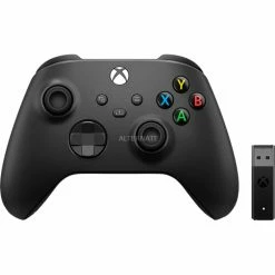 Handy Gamepads Microsoft Xbox Wireless Controller, Gamepad (schwarz, Carbon Black, Inkl. Wireless Adapter Für Windows 10)