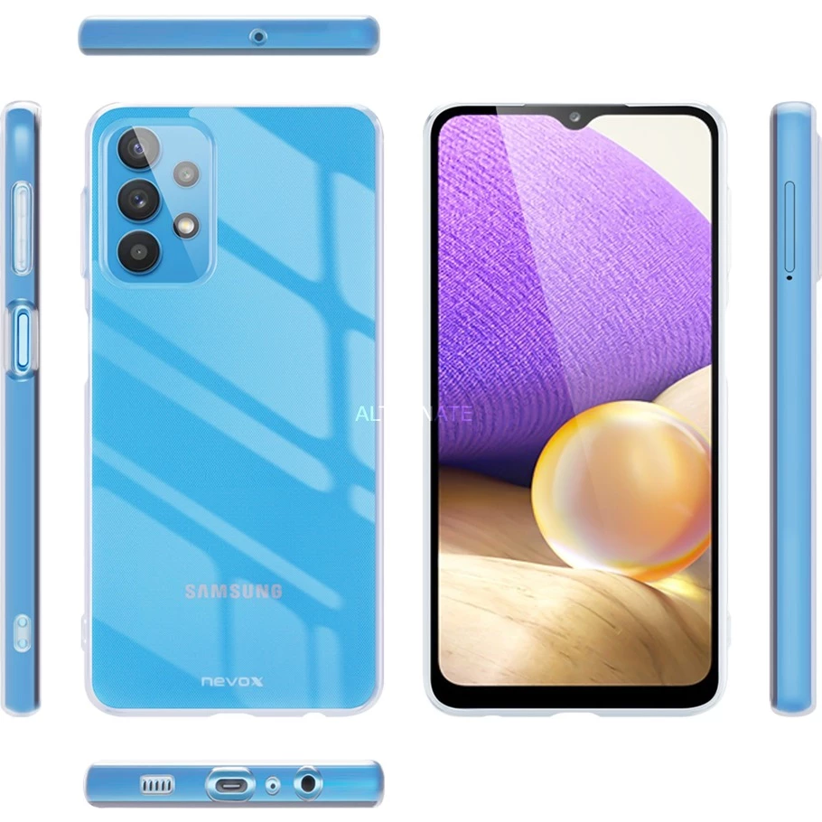 Handy Hüllen Nevox StyleShell Flex, Handyhülle (transparent, Samsung Galaxy A32) – Bild 5