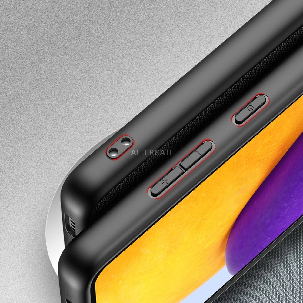 Handy Hüllen Nevox StyleShell NYLO, Handyhülle (schwarz, Samsung Galaxy A72) – Bild 2