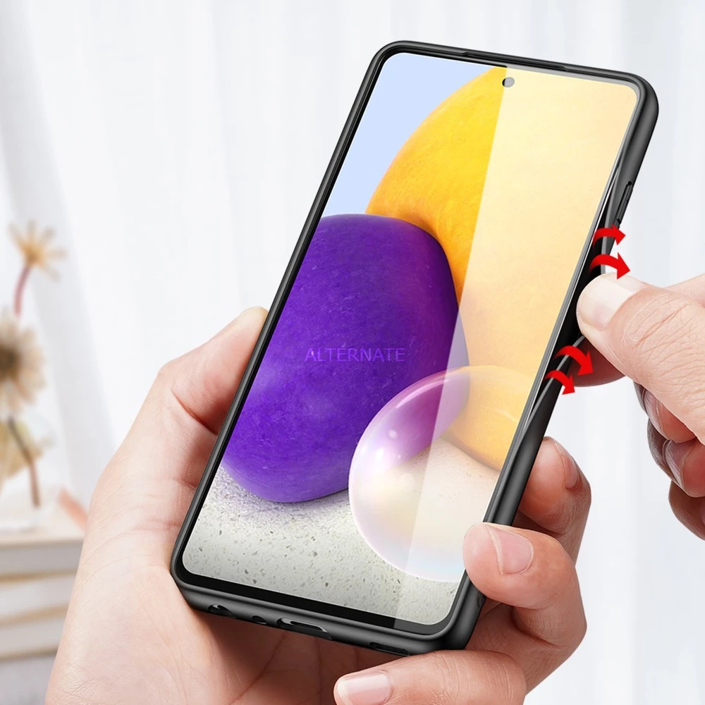 Handy Hüllen Nevox StyleShell NYLO, Handyhülle (schwarz, Samsung Galaxy A72) – Bild 6