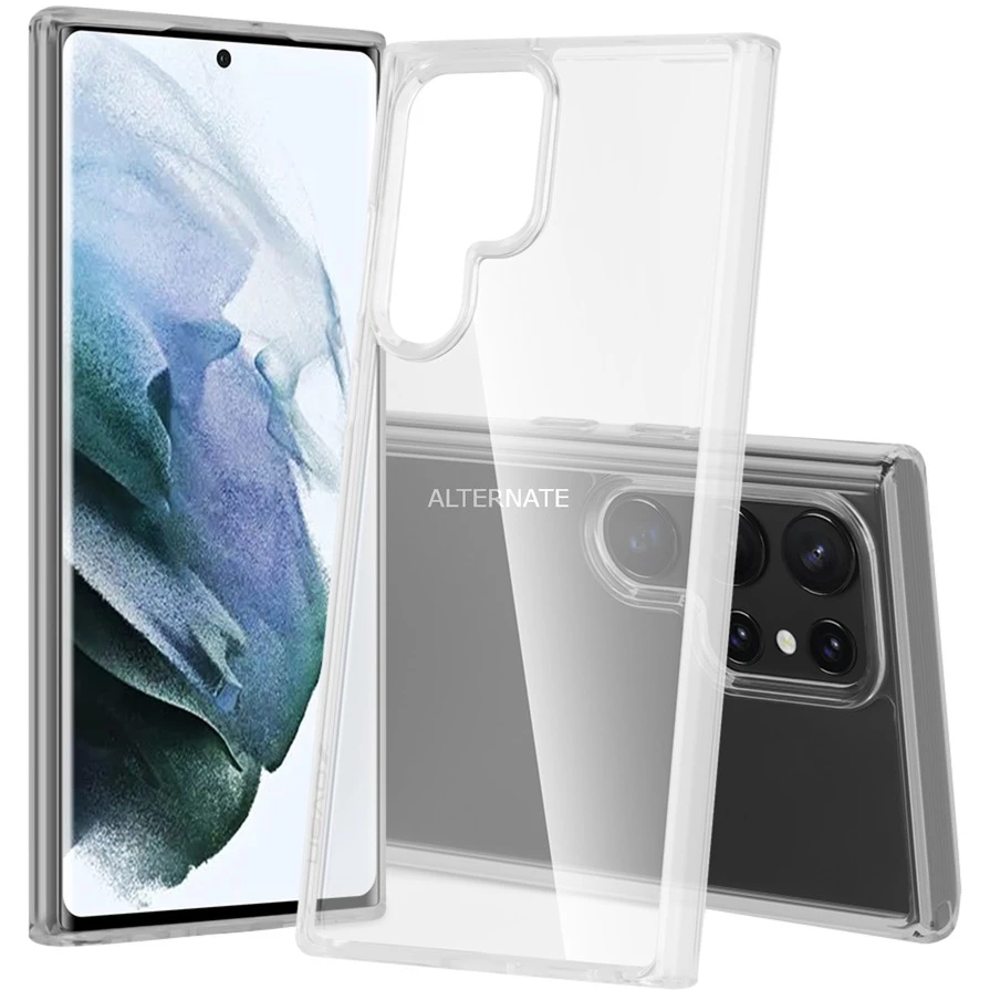 Handy Hüllen Nevox StyleShell SHOCKFlex, Handyhülle (transparent, Samsung Galaxy S22 Ultra)