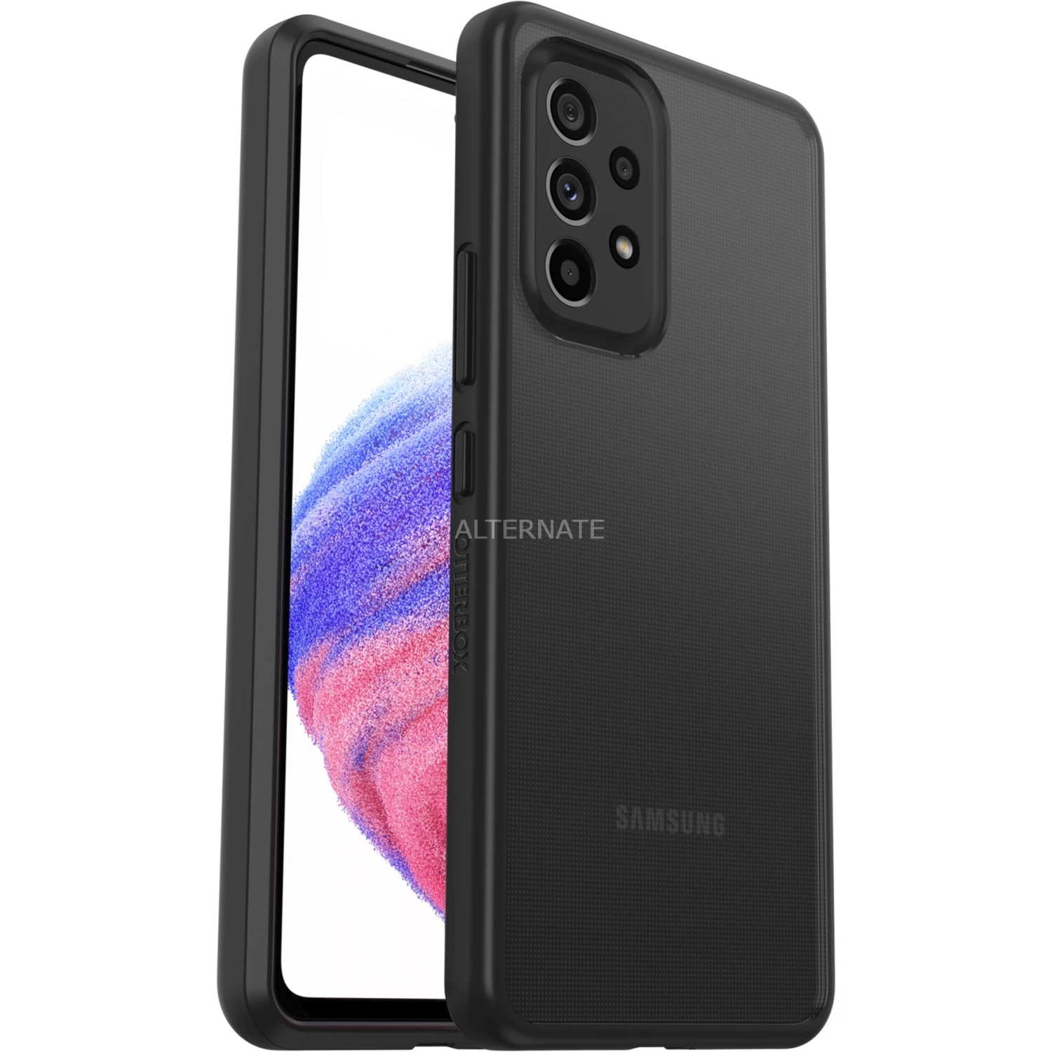 Handy Hüllen Otterbox React (schwarz, Samsung Galaxy A53 5G, , Black Crystal)
