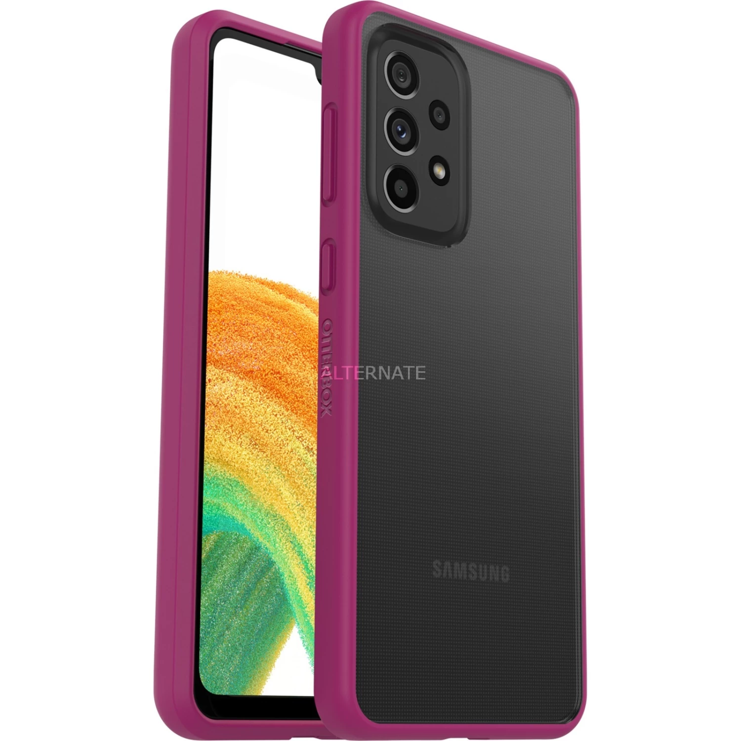 Handy Hüllen Otterbox React ProPack, Handyhülle (transparent/pink, Samsung Galaxy A33 5G)