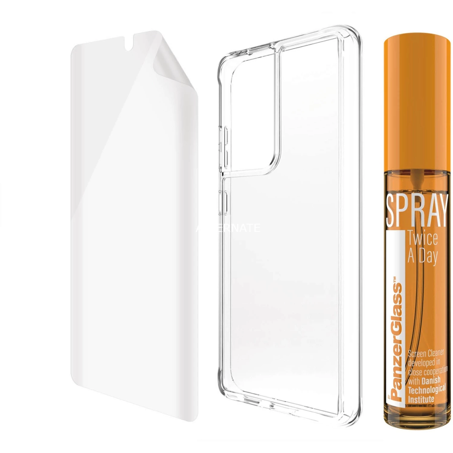 Displayschutzfolien PanzerGlass 360° Tech Hygiene Pack, Schutzfolie (transparent, Samsung Galaxy S21 Ultra 5G) – Bild 4