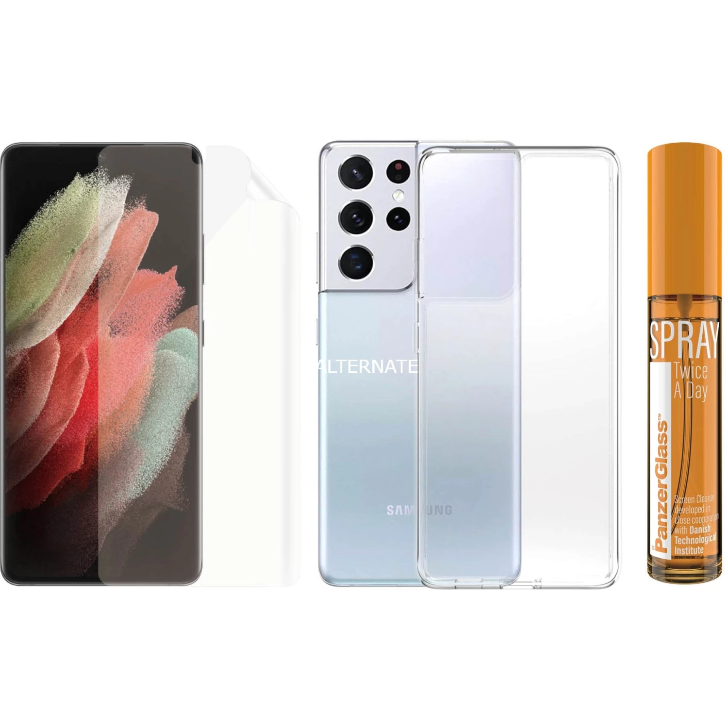 Displayschutzfolien PanzerGlass 360° Tech Hygiene Pack, Schutzfolie (transparent, Samsung Galaxy S21 Ultra 5G) – Bild 6