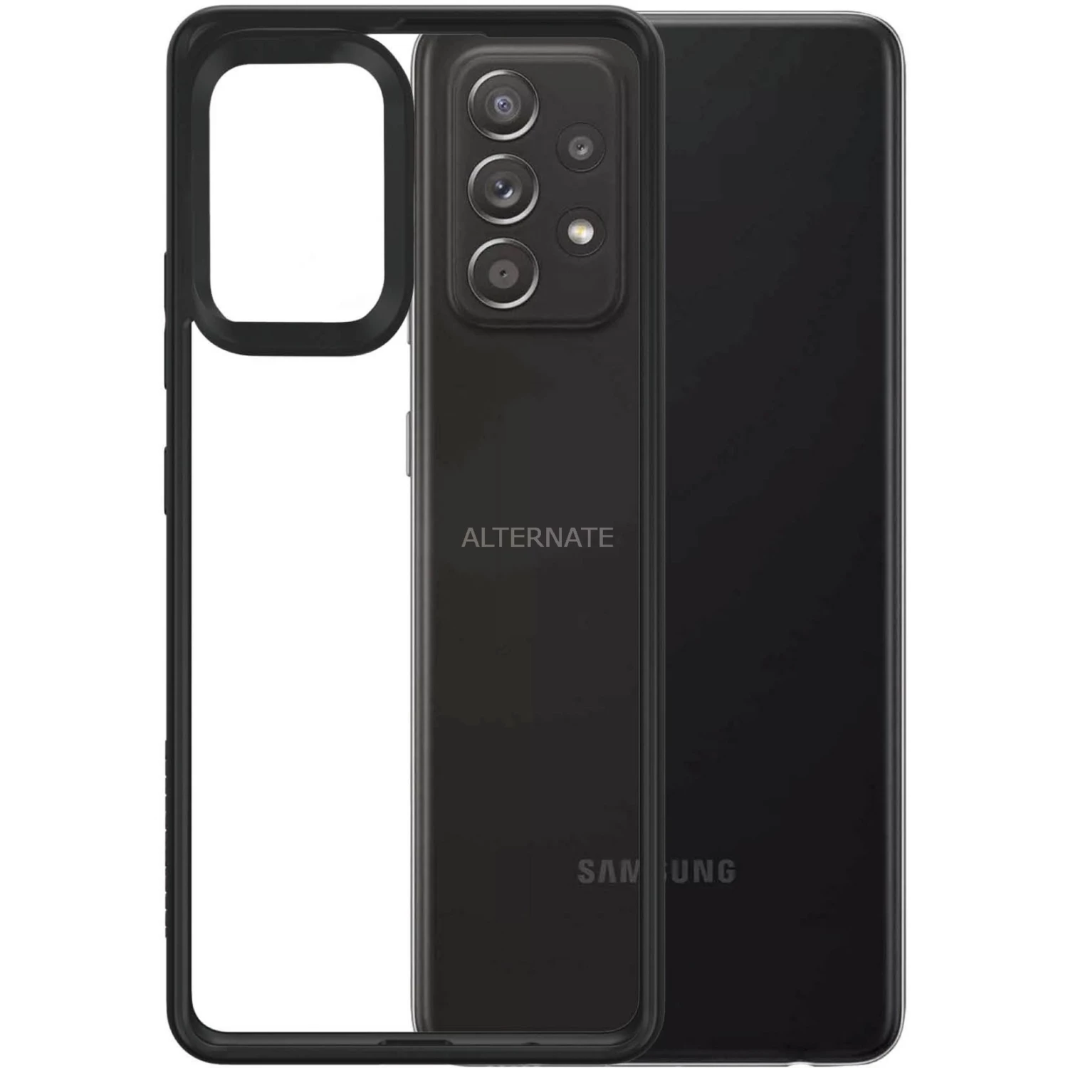 Handy Hüllen PanzerGlass ClearCase, Handyhülle (transparent/schwarz, Samsung Galaxy A52) – Bild 6