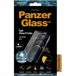 Displayschutzfolien PanzerGlass Displayschutz Cam-Slider, Schutzfolie (transparent/schwarz, IPhone 12 Pro Max)