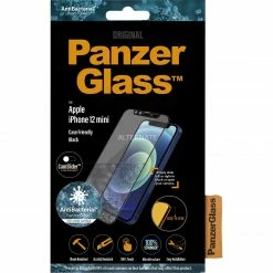 Displayschutzfolien PanzerGlass Displayschutz Cam-Slider, Schutzfolie (transparent/schwarz, IPhone 12 Mini)