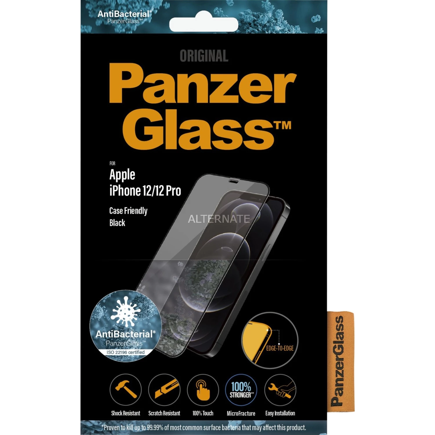 Displayschutzfolien PanzerGlass Displayschutz, Schutzfolie (transparent, IPhone 12 | 12 Pro)