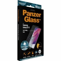 Displayschutzfolien PanzerGlass Displayschutz, Schutzfolie (transparent/schwarz, Samsung Galaxy S21 FE)