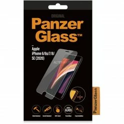 Displayschutzfolien PanzerGlass Displayschutz, Schutzfolie (transparent/schwarz, IPhone SE (3./2.Generation), IPhone 8/7, IPhone 6S/6)