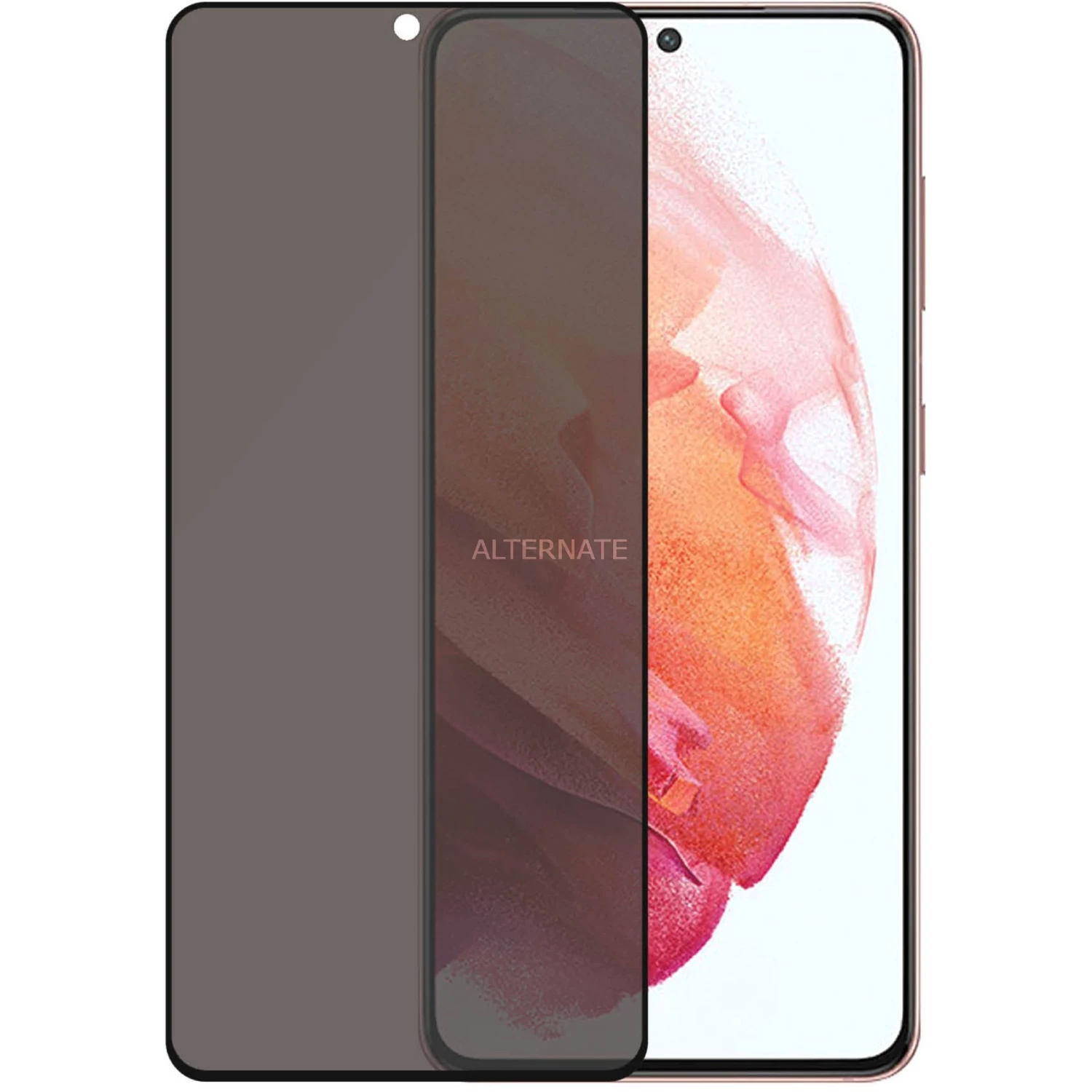 Displayschutzfolien PanzerGlass Privacy Displayschutz, Schutzfolie (transparent/schwarz, Samsung Galaxy S21 5G) – Bild 6