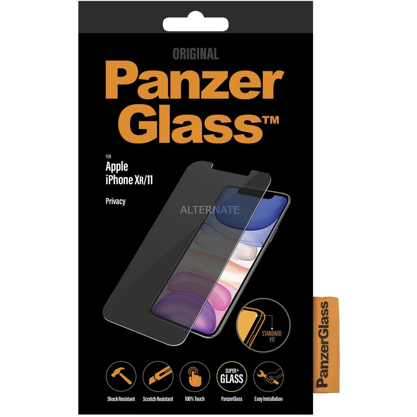 Displayschutzfolien PanzerGlass Privacy, Schutzfolie (transparent, IPhone XR/11)