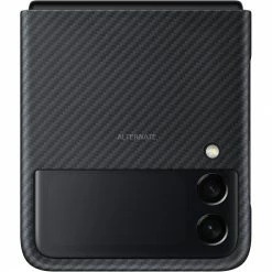 Handy Hüllen SAMSUNG Aramid Cover, Handyhülle (schwarz, Samsung Galaxy Z Flip3 5G)
