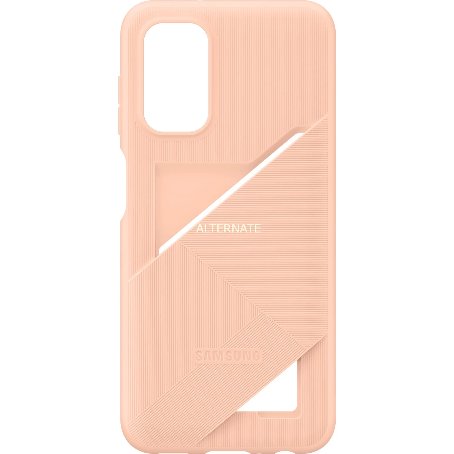 Handy Hüllen SAMSUNG Card Slot Cover, Handyhülle (pfirsich, Samsung Galaxy A13)