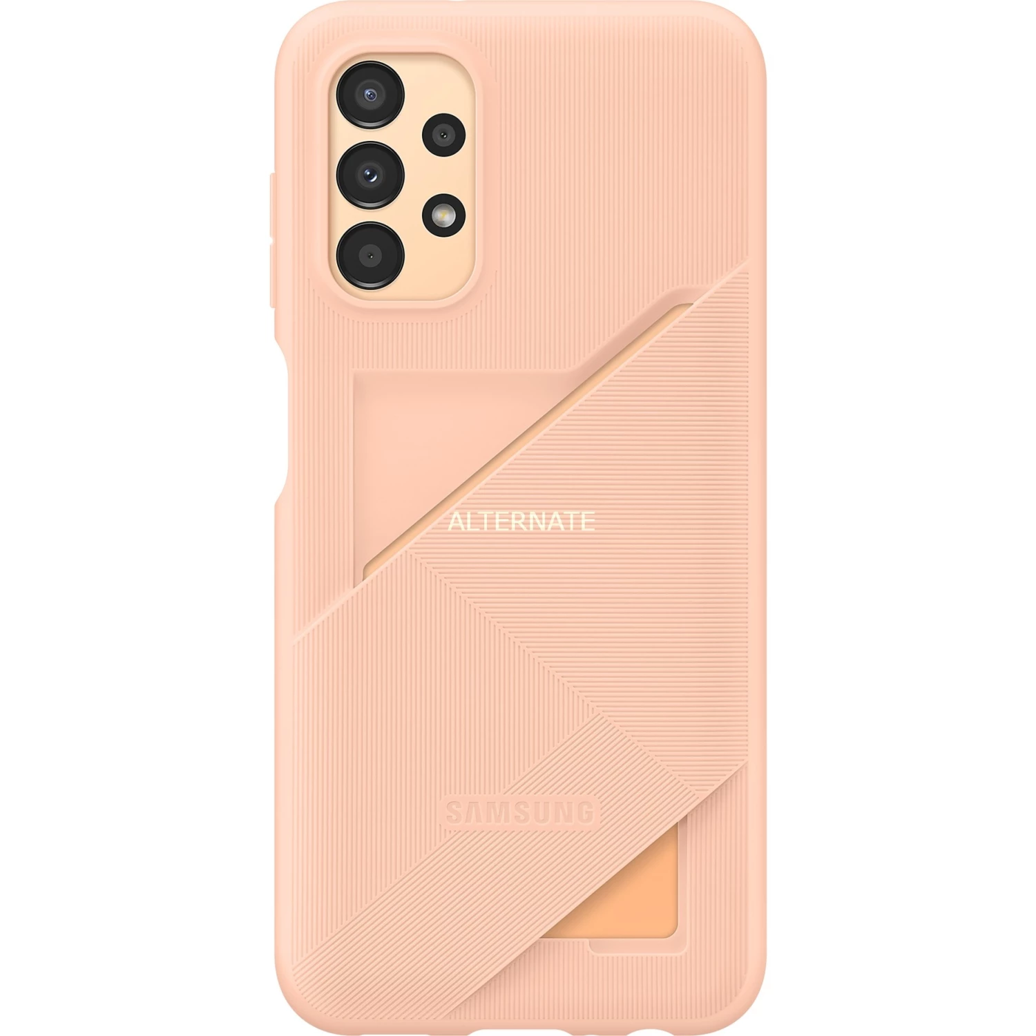 Handy Hüllen SAMSUNG Card Slot Cover, Handyhülle (pfirsich, Samsung Galaxy A13) – Bild 3