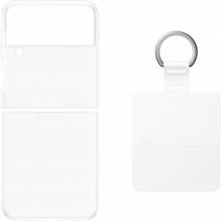 Handy Hüllen SAMSUNG Clear Cover Mit Ring, Handyhülle (transparent, Samsung Galaxy Z Flip4)