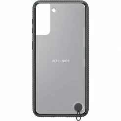 Handy Hüllen SAMSUNG Clear Protective Cover, Handyhülle (transparent/schwarz, Samsung Galaxy S21+ 5G)