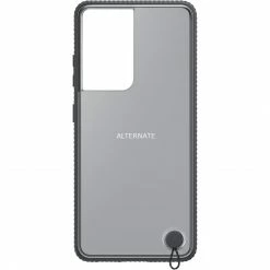 Handy Hüllen SAMSUNG Clear Protective Cover, Handyhülle (transparent/schwarz, Samsung Galaxy S21 Ultra 5G)