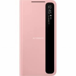 Handy Hüllen SAMSUNG Clear View Cover, Handyhülle (pink, Samsung Galaxy S21 5G)