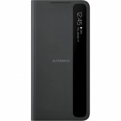 Handy Hüllen SAMSUNG Clear View Cover, Handyhülle (schwarz, Samsung Galaxy S21+ 5G)