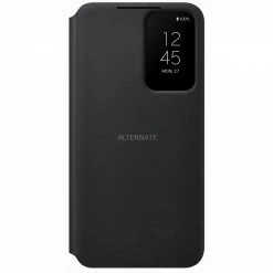 Handy Hüllen SAMSUNG Clear View Cover, Handyhülle (schwarz, Samsung Galaxy S22)