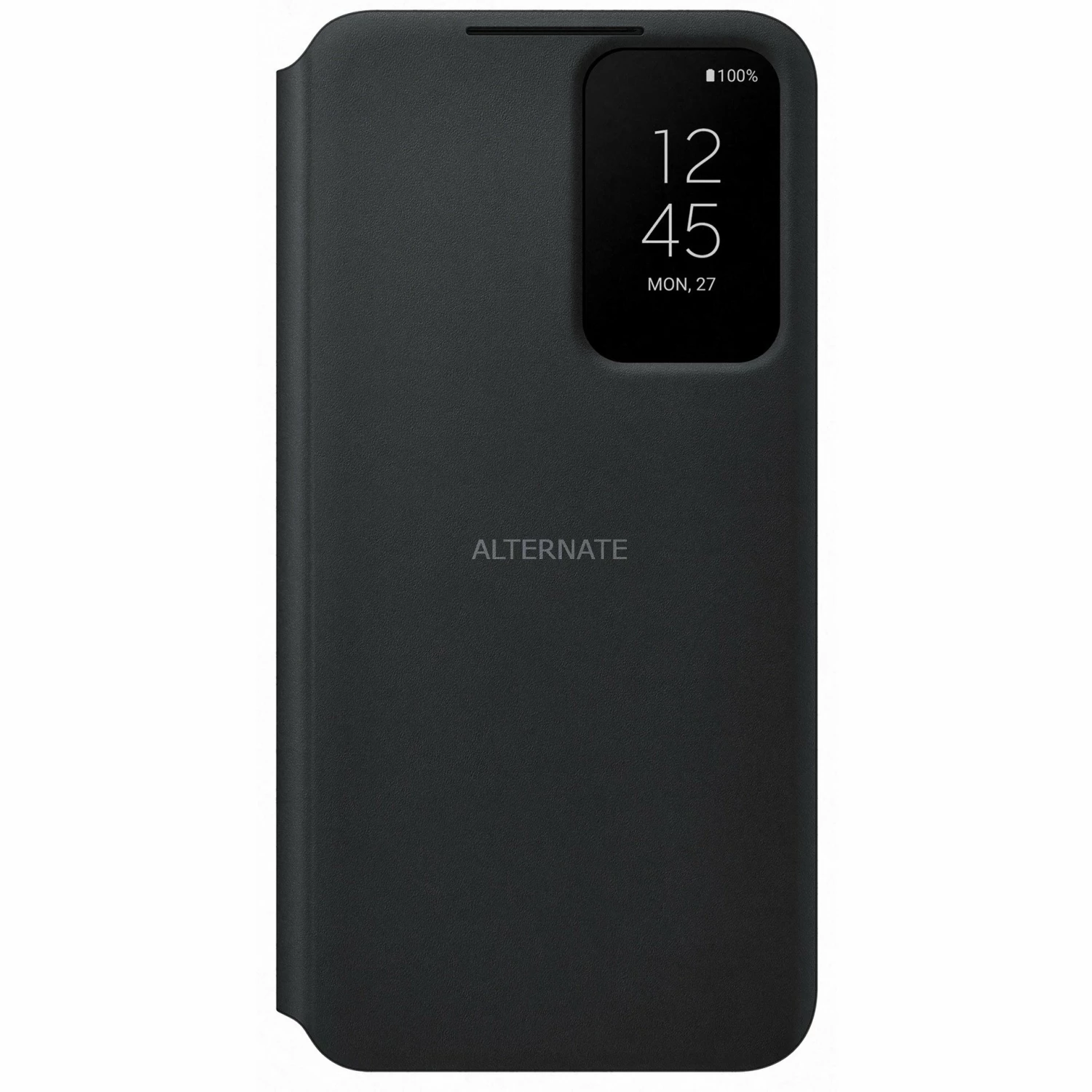 Handy Hüllen SAMSUNG Clear View Cover, Handyhülle (schwarz, Samsung Galaxy S22)