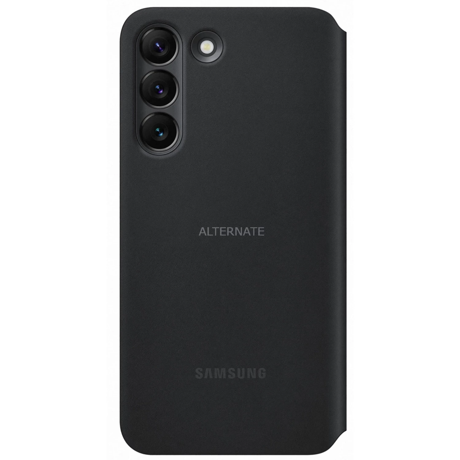 Handy Hüllen SAMSUNG Clear View Cover, Handyhülle (schwarz, Samsung Galaxy S22) – Bild 2