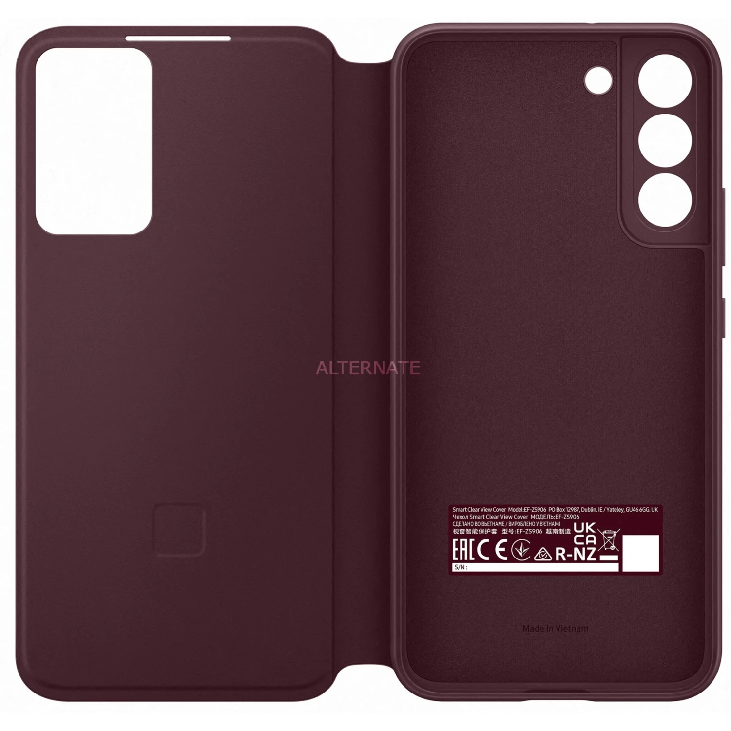 Handy Hüllen SAMSUNG Clear View Cover, Handyhülle (rot, Samsung Galaxy S22+) – Bild 4