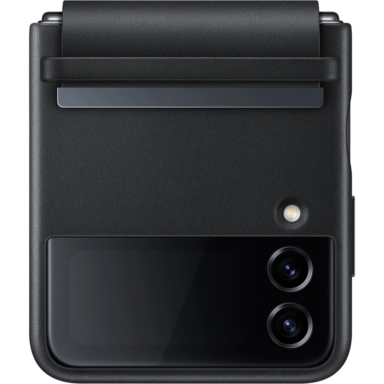 Handy Hüllen SAMSUNG Flap Leather Cover, Handyhülle (schwarz, Samsung Galaxy Z Flip4) – Bild 3