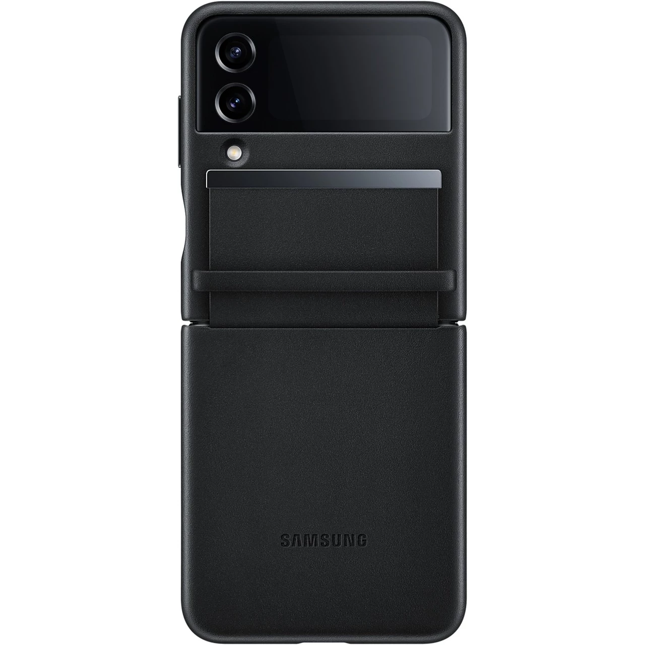 Handy Hüllen SAMSUNG Flap Leather Cover, Handyhülle (schwarz, Samsung Galaxy Z Flip4) – Bild 5