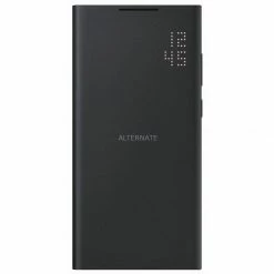Handy Hüllen SAMSUNG LED View Cover, Handyhülle (schwarz, Samsung Galaxy S22 Ultra)