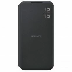 Handy Hüllen SAMSUNG LED View Cover, Handyhülle (schwarz, Samsung Galaxy S22)