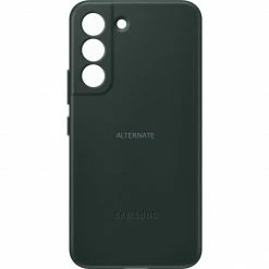 Handy Hüllen SAMSUNG Leather Cover, Handyhülle (dunkelgrün, Samsung Galaxy S22)