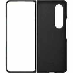 Handy Hüllen SAMSUNG Leather Cover, Handyhülle (schwarz, Samsung Galaxy Z Fold4)