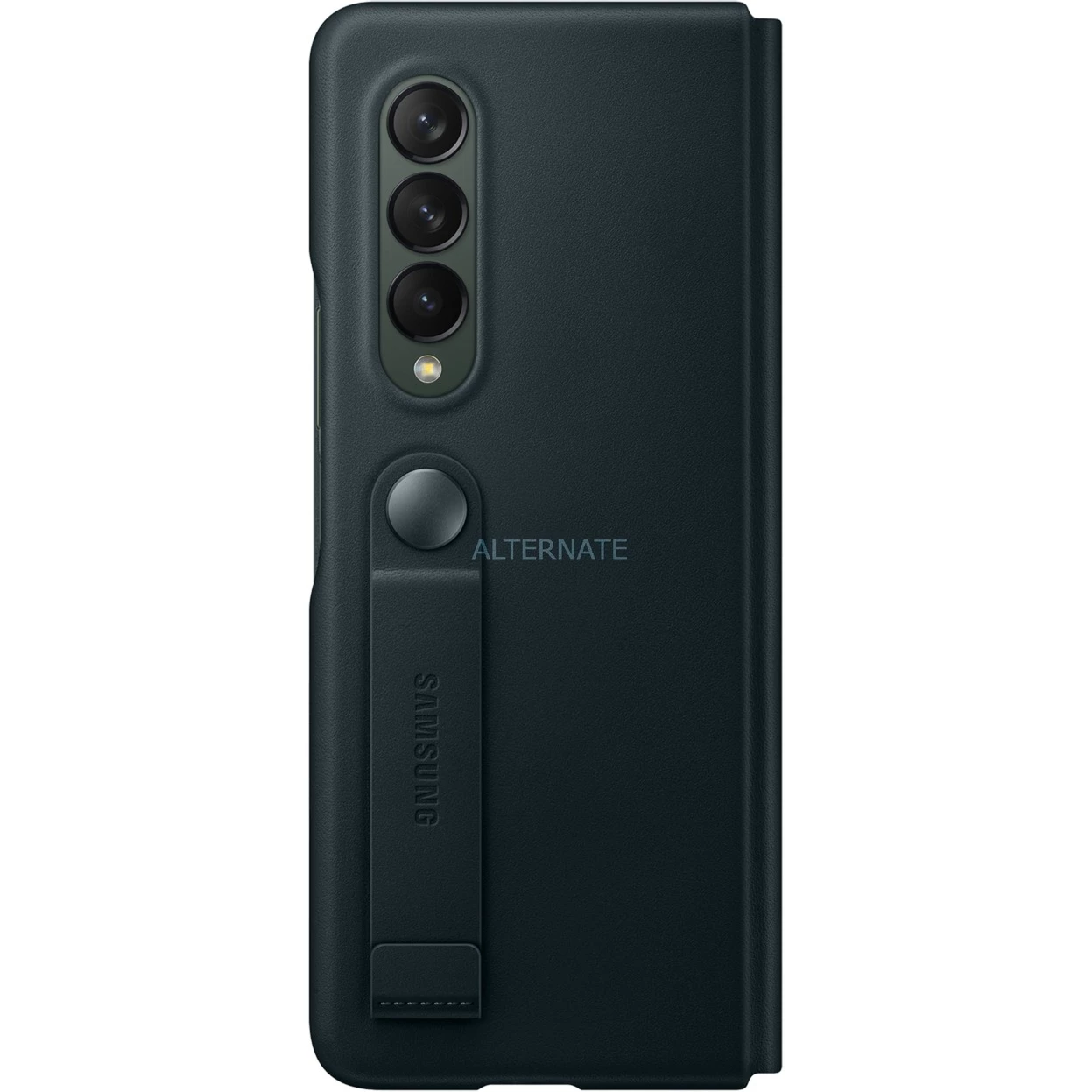 Handy Hüllen SAMSUNG Leather Flip Cover, Handyhülle (grün, Samsung Galazxy Z Fold3 5G) – Bild 2