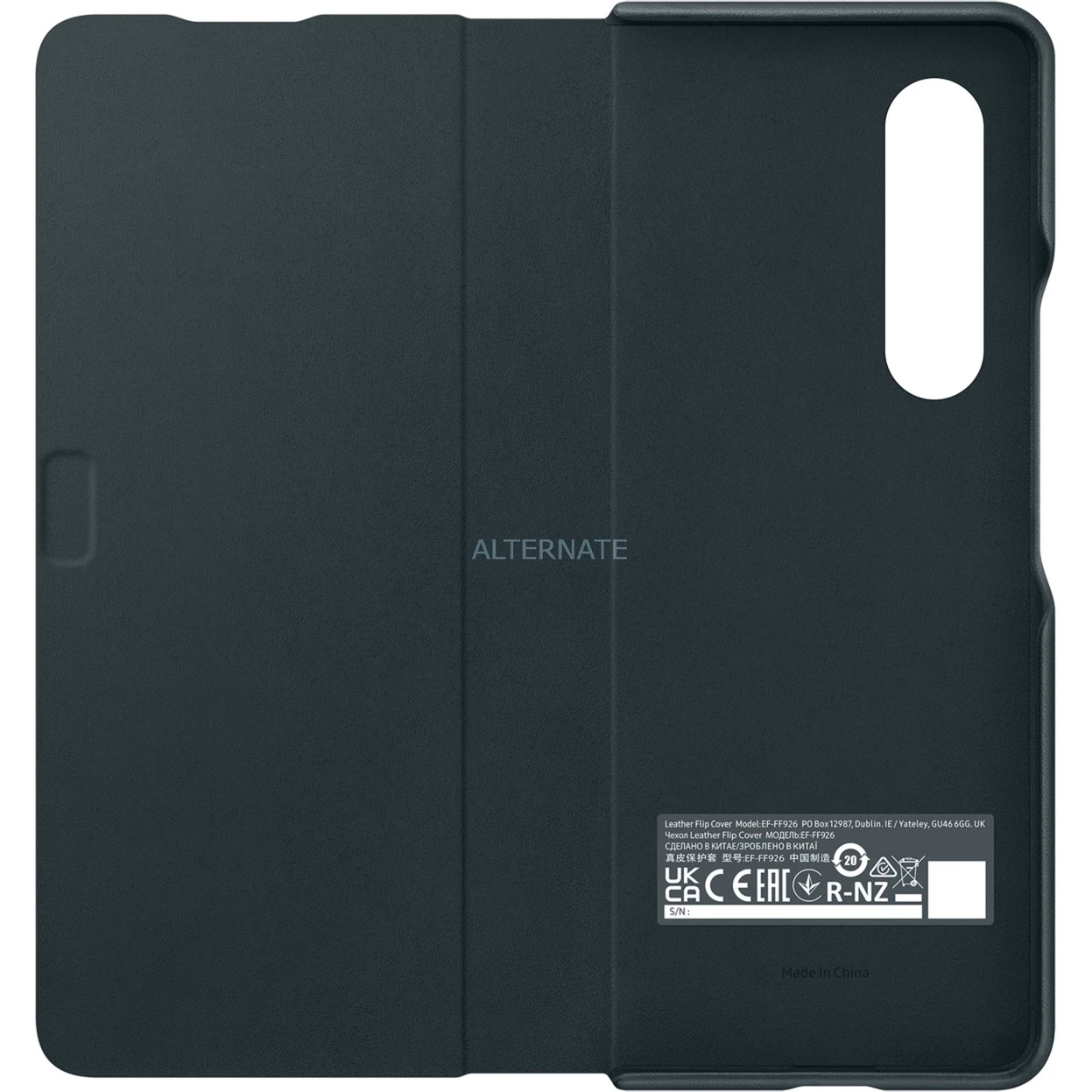 Handy Hüllen SAMSUNG Leather Flip Cover, Handyhülle (grün, Samsung Galazxy Z Fold3 5G) – Bild 4