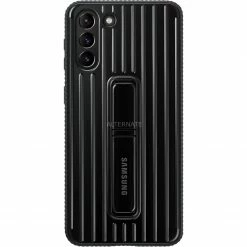 Handy Hüllen SAMSUNG Protective Standing Cover, Handyhülle (schwarz, Samsung Galaxy S21+ 5G)