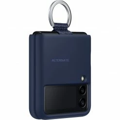 Handy Hüllen SAMSUNG Silicone Cover Ring, Handyhülle (lavendel, Samsung Galaxy Z Flip3 5G)