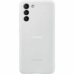 Handy Hüllen SAMSUNG Silicone Cover, Handyhülle (grau, Samsung Galaxy S21 5G)