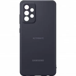 Handy Hüllen SAMSUNG Silicone Cover, Handyhülle (schwarz, Samsung Galaxy A72)