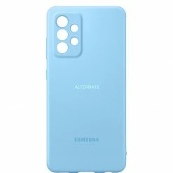 Handy Hüllen SAMSUNG Silicone Cover, Handyhülle (hellblau, Samsung Galaxy A52 | A52 5G)
