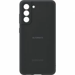 Handy Hüllen SAMSUNG Silicone Cover, Handyhülle (schwarz, Samsung Galaxy S21 FE)