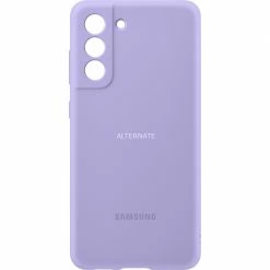 Handy Hüllen SAMSUNG Silicone Cover, Handyhülle (violett, Samsung Galaxy S21 FE)