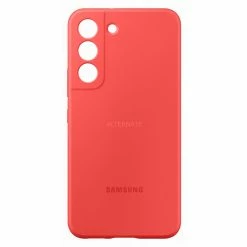 Handy Hüllen SAMSUNG Silicone Cover, Handyhülle (rot, Samsung Galaxy S22)