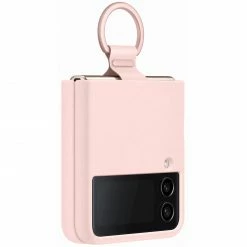 Handy Hüllen SAMSUNG Silicone Cover Mit Ring, Handyhülle (pink, Samsung Galaxy Z Flip4)