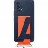 Handy Hüllen SAMSUNG Silicone Cover With Strap, Handyhülle (dunkelblau/orange, Samsung Galaxy A53 5G)